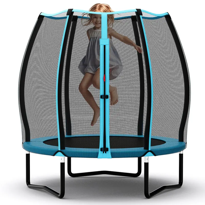 55-Inch Enclosed Kids' Trampoline — ASTM-Certified Mini Bouncer for Toddlers and Preschoolers