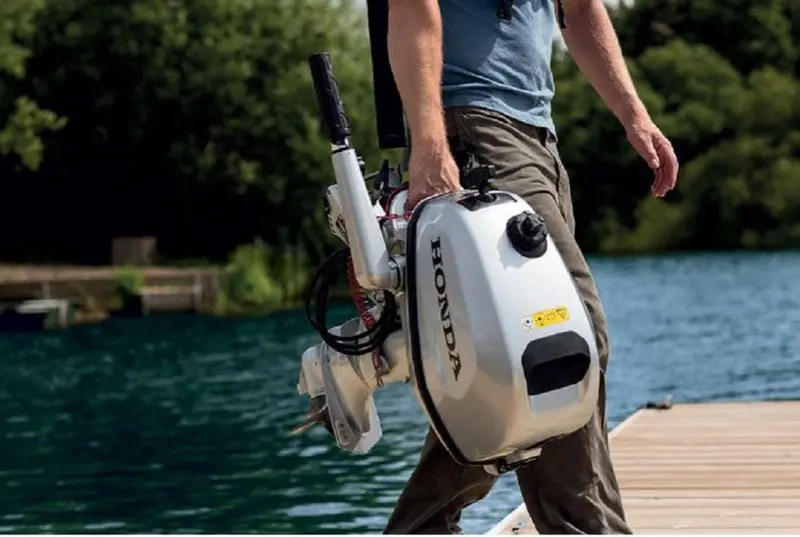 5HP Compact Outboard Motor with Tiller Steering – 20-Inch Shaft for Small Vessels