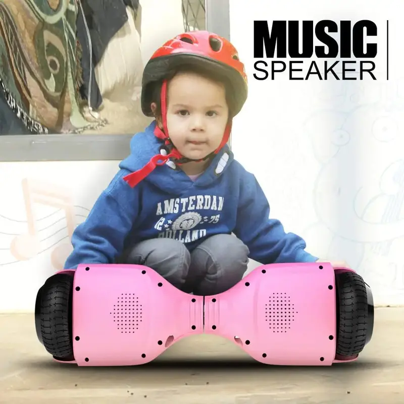 6.5" Smart Hoverboard – UL2272 Certified, Bluetooth Audio, App Connectivity, and LED Wheel Effects