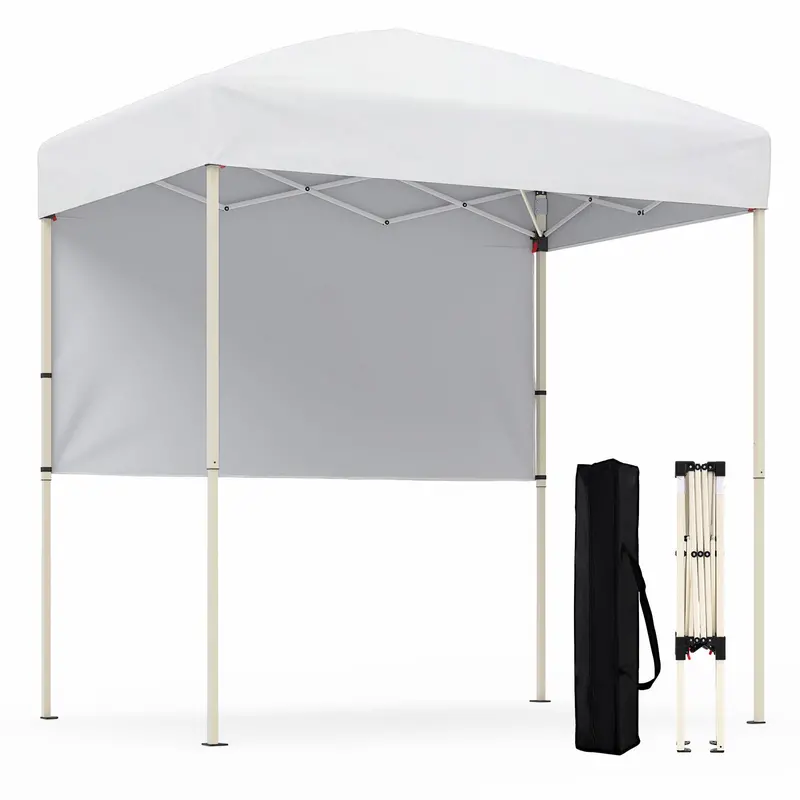 6 ft x 4 ft Pop-Up Canopy Tent – UPF 50+ Sun-Shade Shelter with Rapid-Assembly Frame and Detachable Half Sidewall
