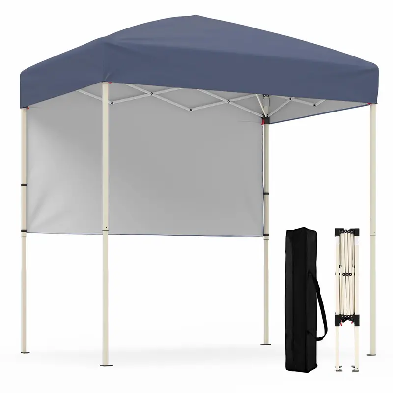 6 ft x 4 ft Pop-Up Canopy Tent – UPF 50+ Sun-Shade Shelter with Rapid-Assembly Frame and Detachable Half Sidewall