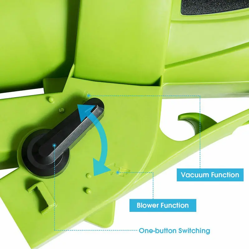 6-Speed Electric Leaf Blower, Vacuum, and Mulcher with Multi-Mode Functionality