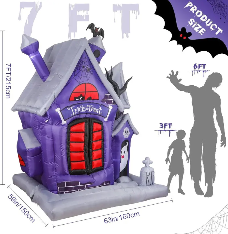 7-Foot Animated Inflatable Halloween Yard Decoration