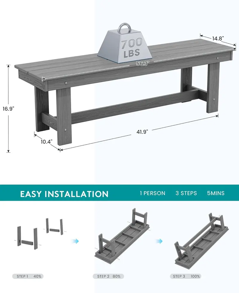 7-Piece HDPE Outdoor Dining Set — All-Weather Table with Umbrella Hole and Coordinating Chairs