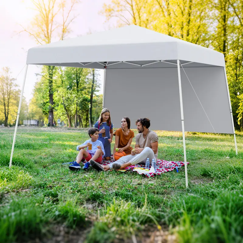 8' x 8' Pop-Up Canopy Tent Featuring One Zippered Sidewall 2