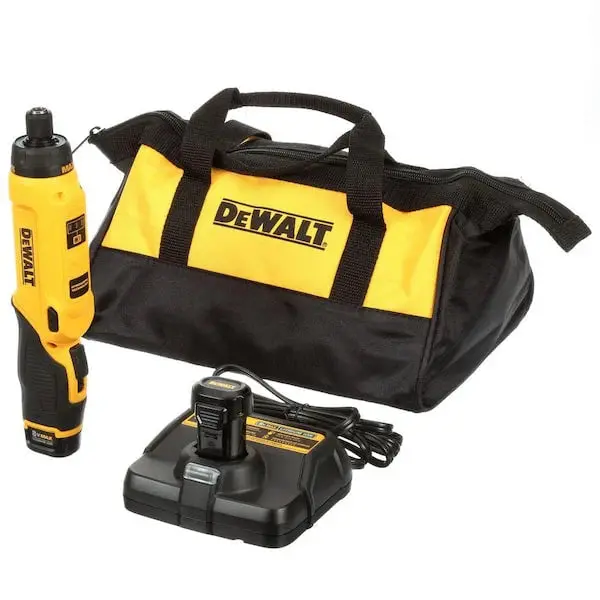 8V MAX Cordless Gyroscopic Screwdriver – Ergonomic Grip, Dual 1.0Ah Batteries, Charger & Carry Case