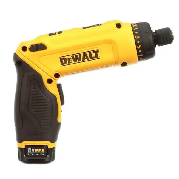 8V MAX Cordless Gyroscopic Screwdriver – Ergonomic Grip, Dual 1.0Ah Batteries, Charger & Carry Case