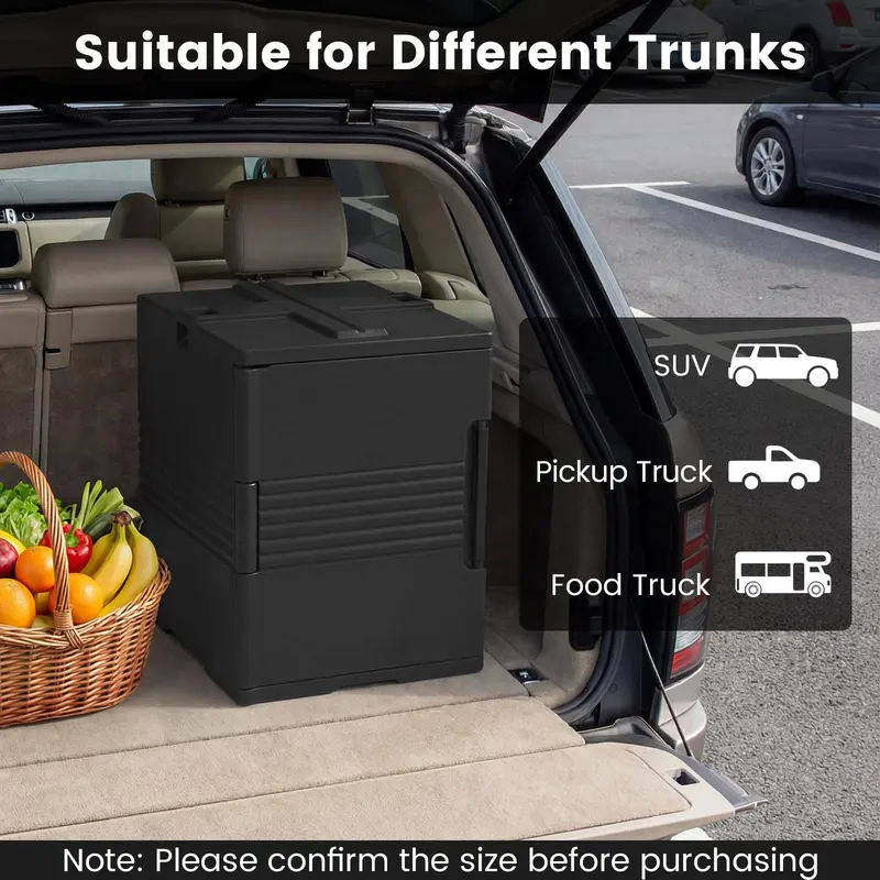 91-Quart Front-Loading Insulated Food Pan Carrier with Secure Latch System and Airtight Seals