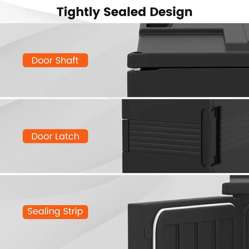 91-Quart Front-Loading Insulated Food Pan Carrier with Secure Latch System and Airtight Seals