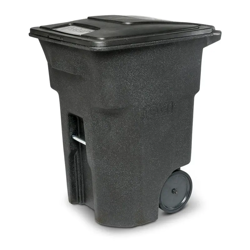 96-Gallon Heavy-Duty Outdoor Trash Can – Quiet-Roll Wheels and Secure-Locking Lid