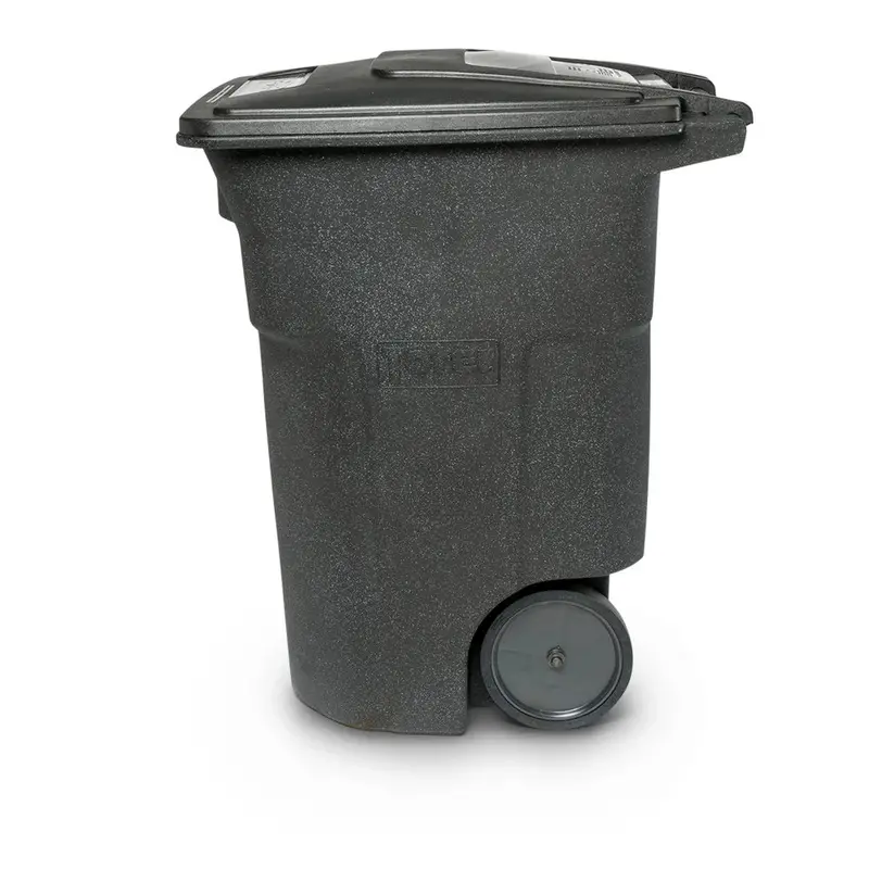 96-Gallon Heavy-Duty Outdoor Trash Can – Quiet-Roll Wheels and Secure-Locking Lid