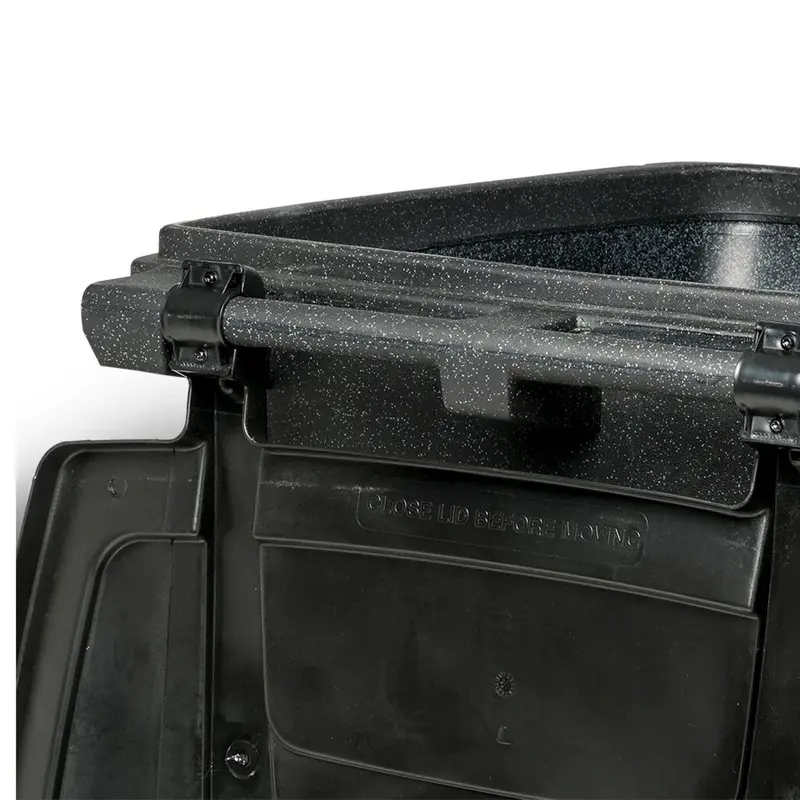 96-Gallon Heavy-Duty Outdoor Trash Can – Quiet-Roll Wheels and Secure-Locking Lid