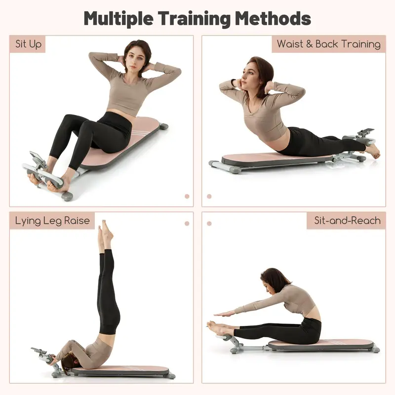 Adjustable Sit-Up Bench for Home Fitness – Three-Position Backrest & Extendable Sturdy Frame