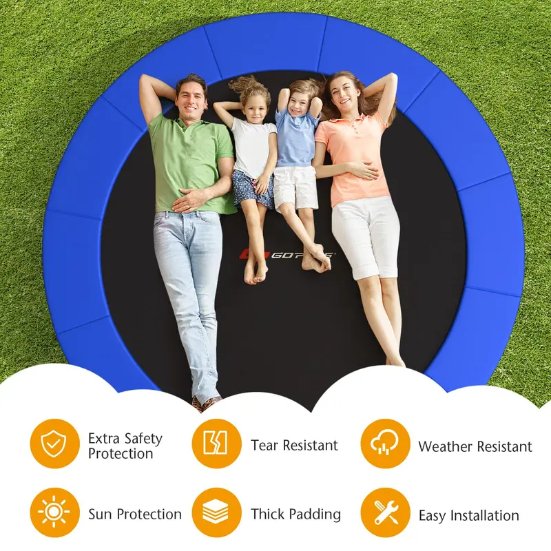 Adjustable Trampoline Safety Pad – Universal Fit for 8FT–16FT Round Jumping Surfaces