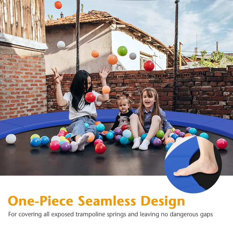Adjustable Trampoline Safety Pad – Universal Fit for 8FT–16FT Round Jumping Surfaces