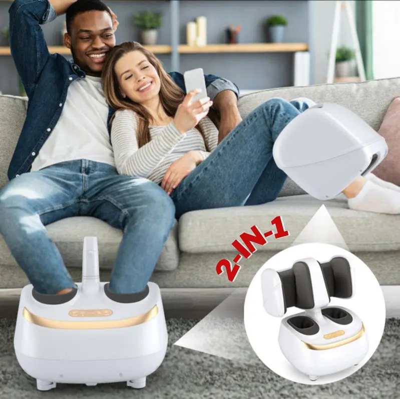 Advanced Shiatsu Massage Device for Feet and Calves with Therapeutic Heat