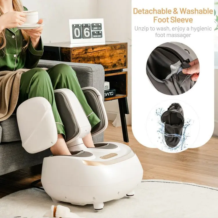 Advanced Shiatsu Massage Device for Feet and Calves with Therapeutic Heat