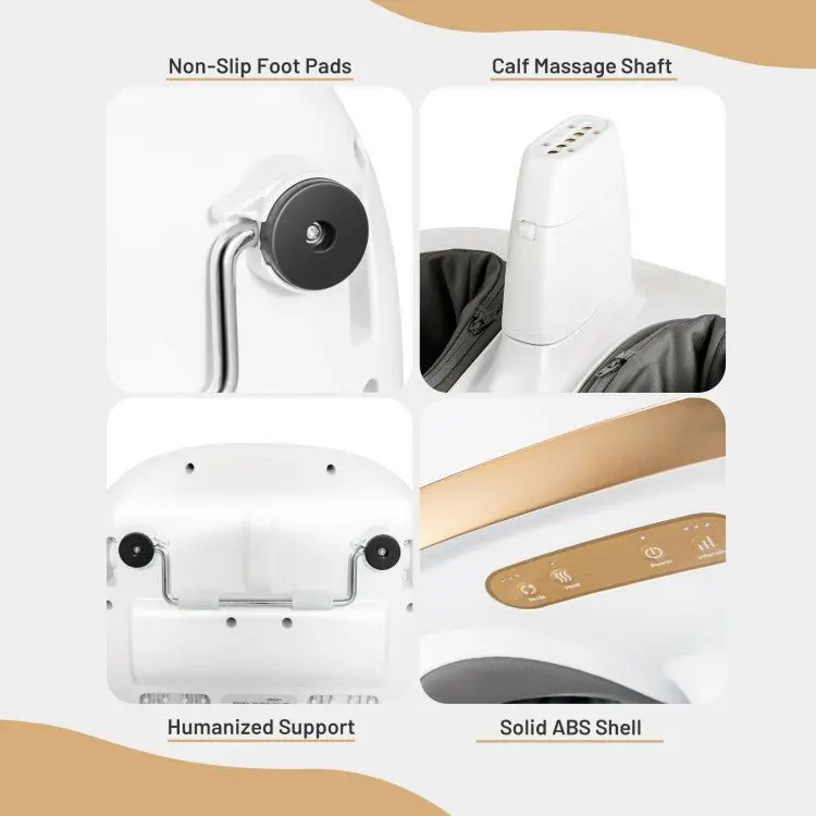 Advanced Shiatsu Massage Device for Feet and Calves with Therapeutic Heat