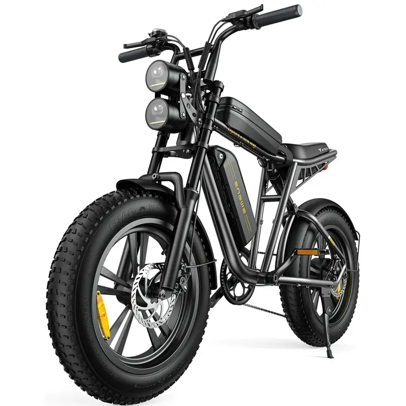 AKEZ 1000W Retro Electric Fat-Tire Bike – Full-Suspension E-Bike with 28 MPH Top Speed and 94-Mile Range (UL-Certified)