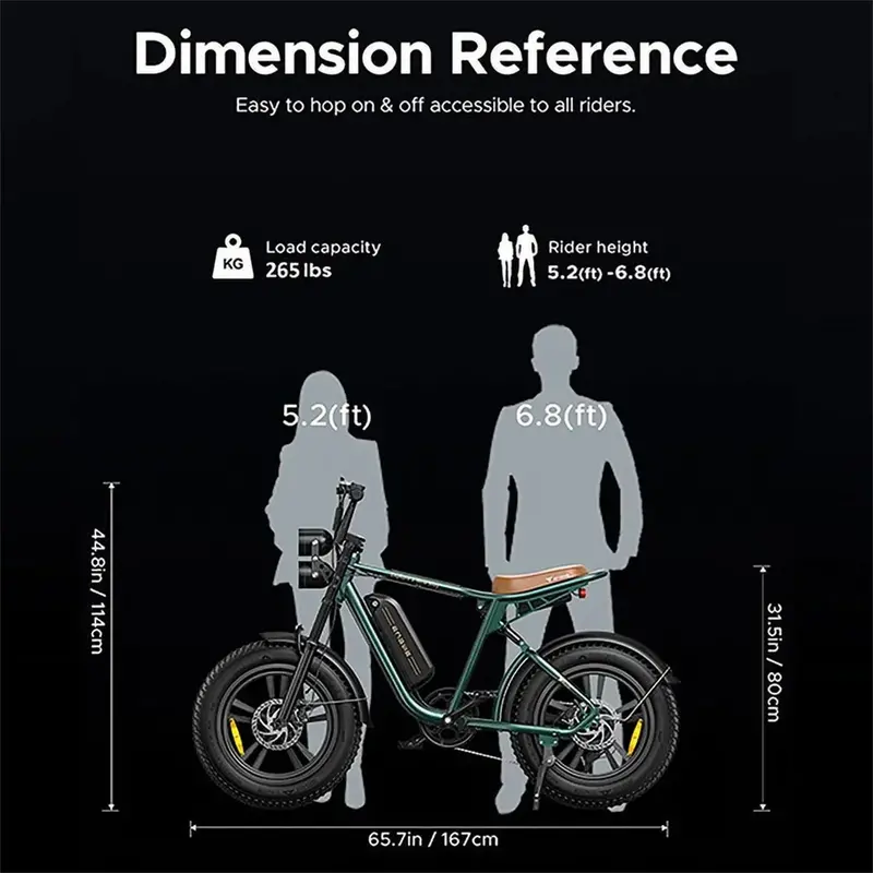 AKEZ 1000W Retro Electric Fat-Tire Bike – Full-Suspension E-Bike with 28 MPH Top Speed and 94-Mile Range (UL-Certified)