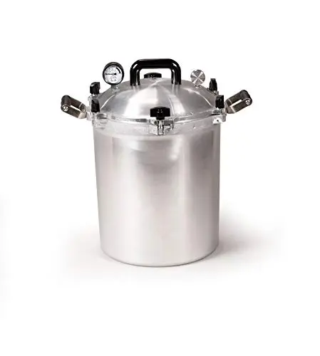 All-American 30-Quart Pressure Canner – Durable Silver Stovetop or Electric Model (930)