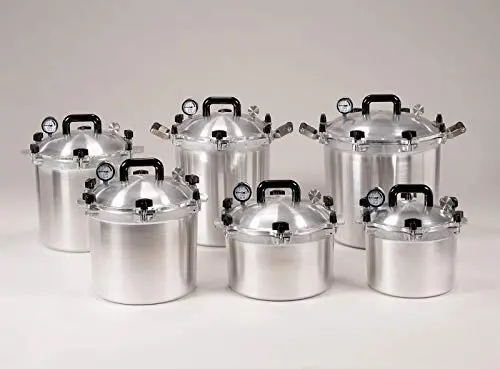 All-American 30-Quart Pressure Canner – Durable Silver Stovetop or Electric Model (930)