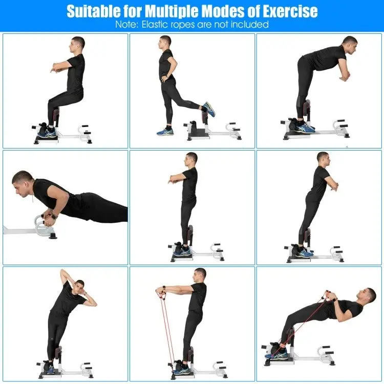 All-in-One Home Gym Squat Rack Featuring Safety Mechanisms and Non-Slip Base Stability