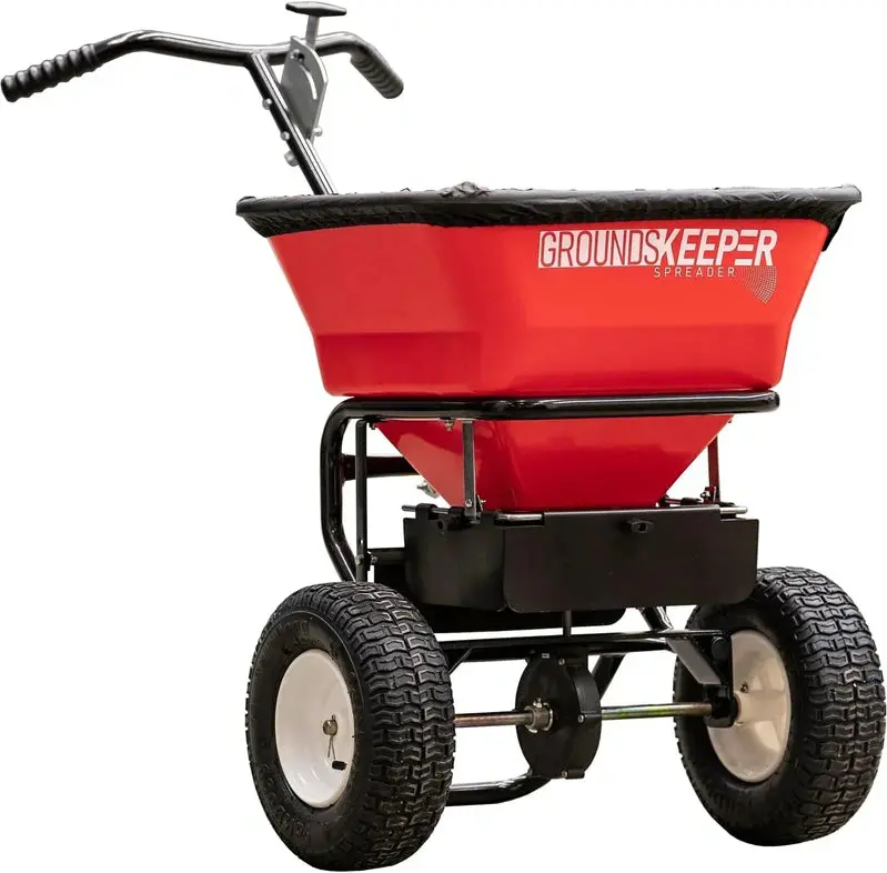 All-Purpose Push Spreader – 100-Pound Capacity for Lawn Care, Winter Maintenance, and Landscaping Applications