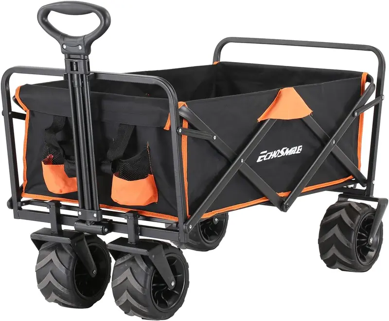 All-Terrain Foldable Utility Wagon – 350 lb Capacity, Large-Wheel Design