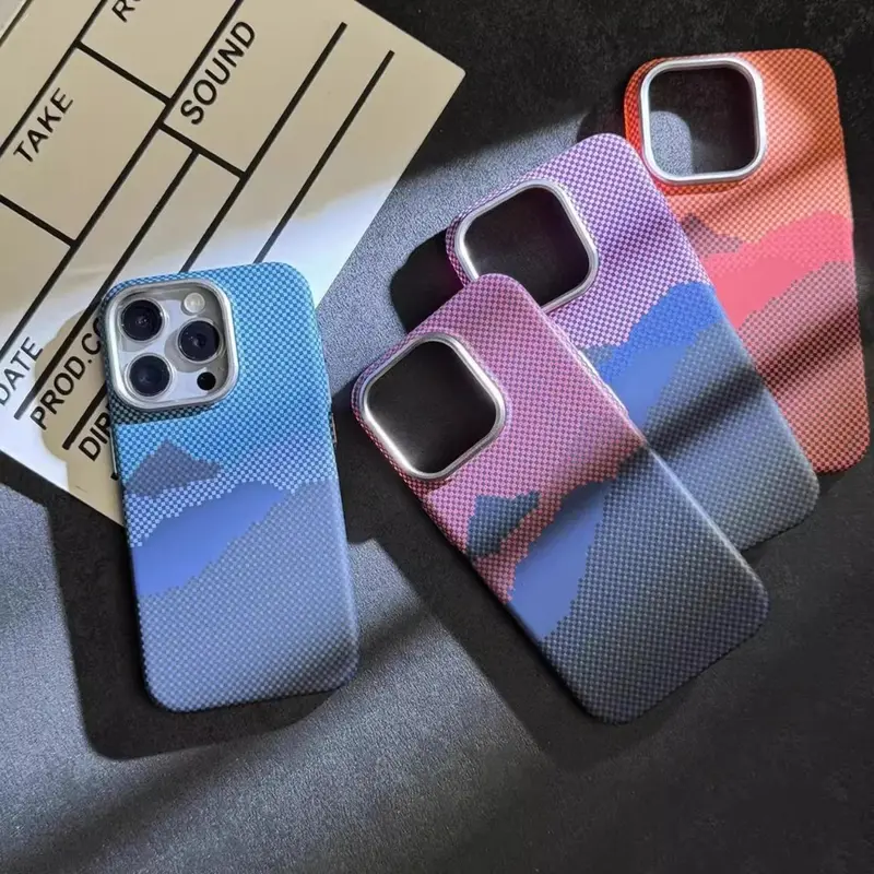 Aluminum-Bracket MagSafe iPhone Case with Textured 3D Finish