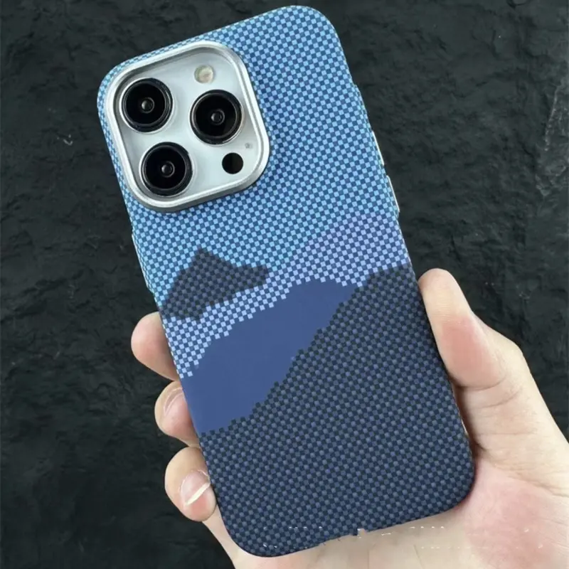Aluminum-Bracket MagSafe iPhone Case with Textured 3D Finish 2