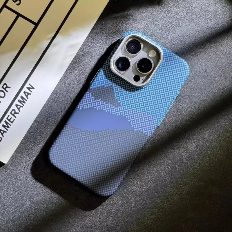Aluminum-Bracket MagSafe iPhone Case with Textured 3D Finish