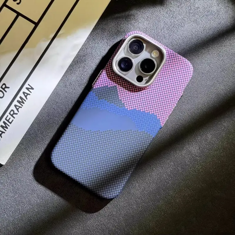 Aluminum-Bracket MagSafe iPhone Case with Textured 3D Finish