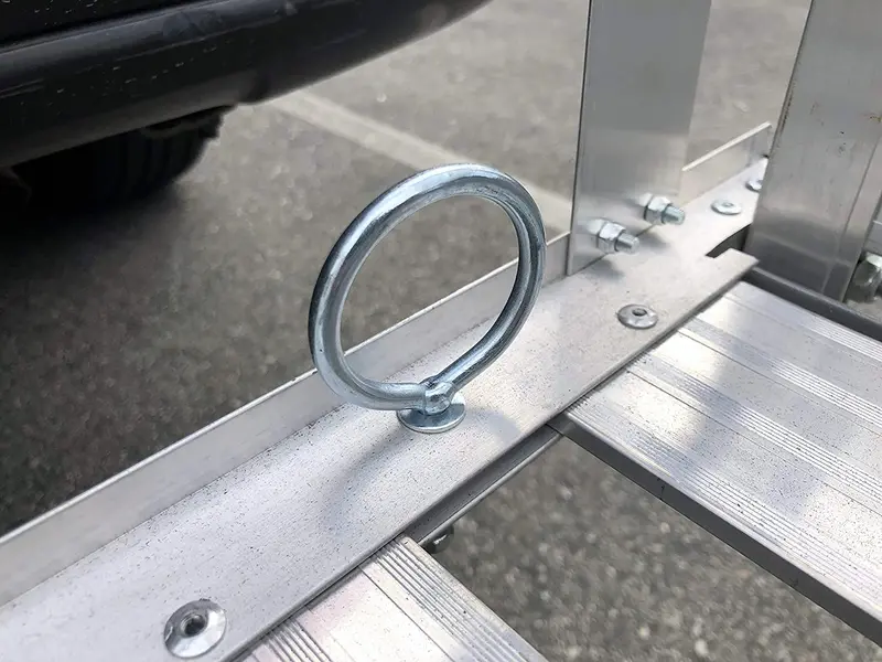 Aluminum Hitch-Mount Cargo Carrier – 47-Inch Extendable Ramp & Heavy-Duty Transport Tray
