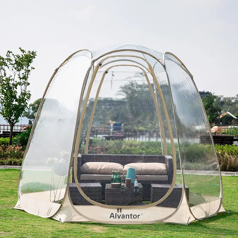 Alvantor Pop-Up Transparent Bubble Dome Gazebo – Instant-Setup Igloo-Style Outdoor Shelter for 8–10 People