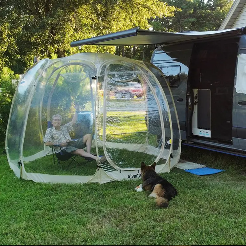Alvantor Pop-Up Transparent Bubble Dome Gazebo – Instant-Setup Igloo-Style Outdoor Shelter for 8–10 People
