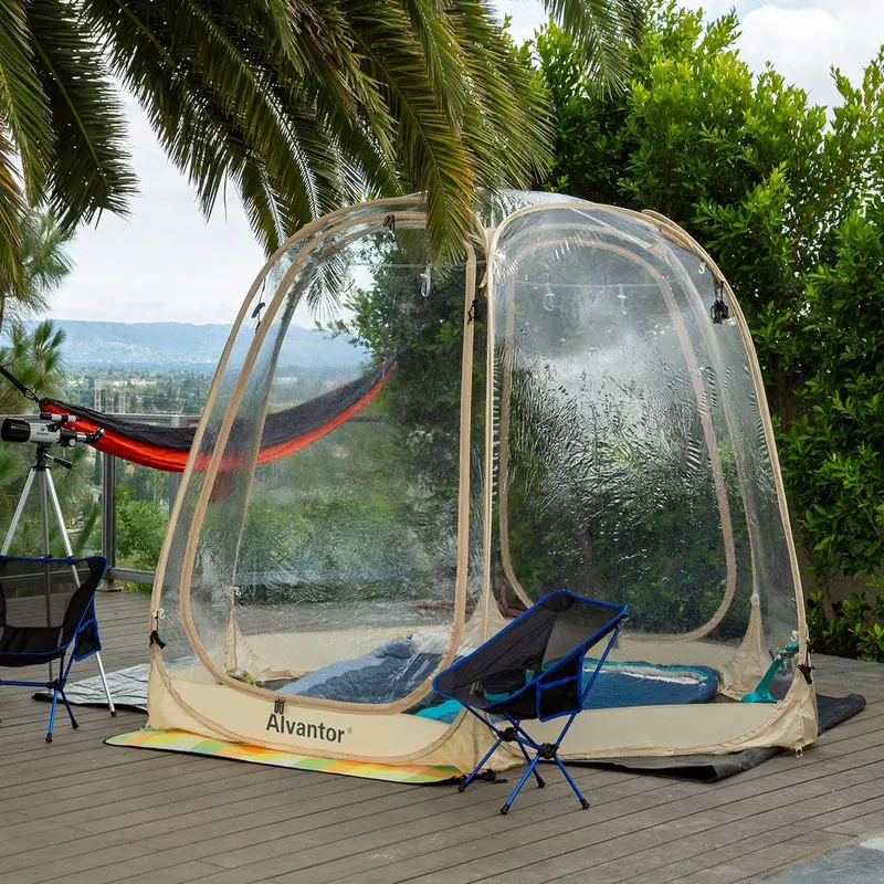 Alvantor Pop-Up Transparent Bubble Dome Gazebo – Instant-Setup Igloo-Style Outdoor Shelter for 8–10 People