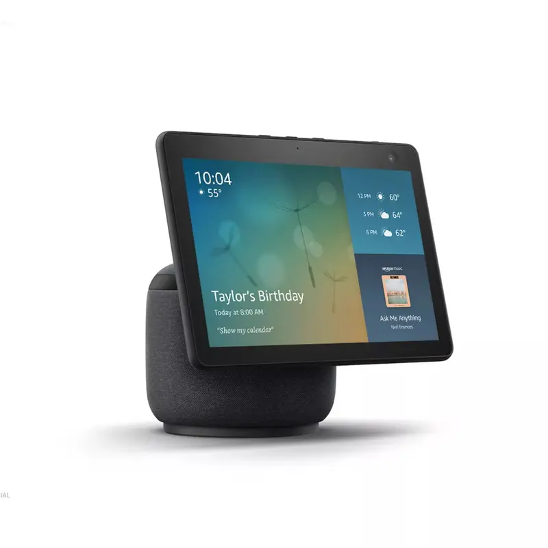 Amazon Echo Show 10 (3rd Gen) – 10.1" HD Smart Display with Alexa, 13MP Auto-Framing Camera, Charcoal Finish