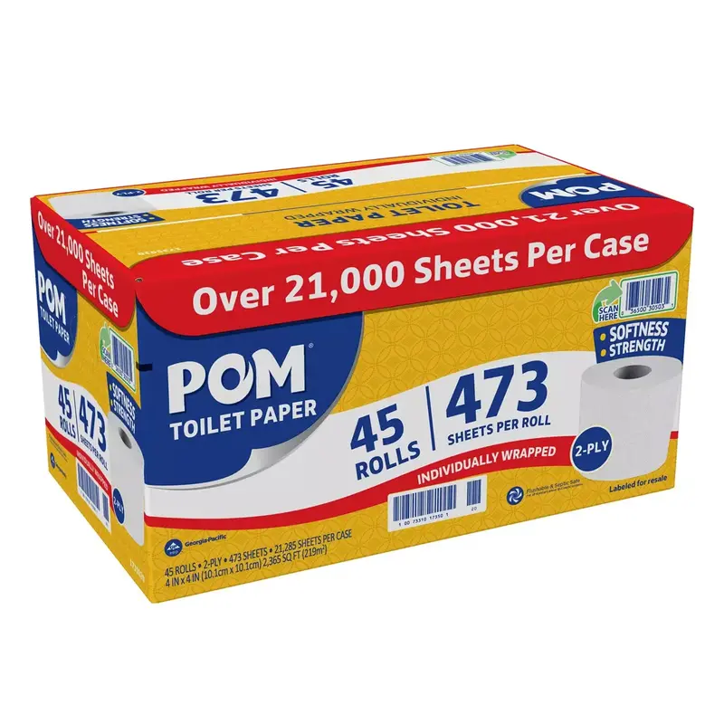American Standard Septic-Safe 2-Ply Bath Tissue – 45-Roll Pack, Softness Meets Strength