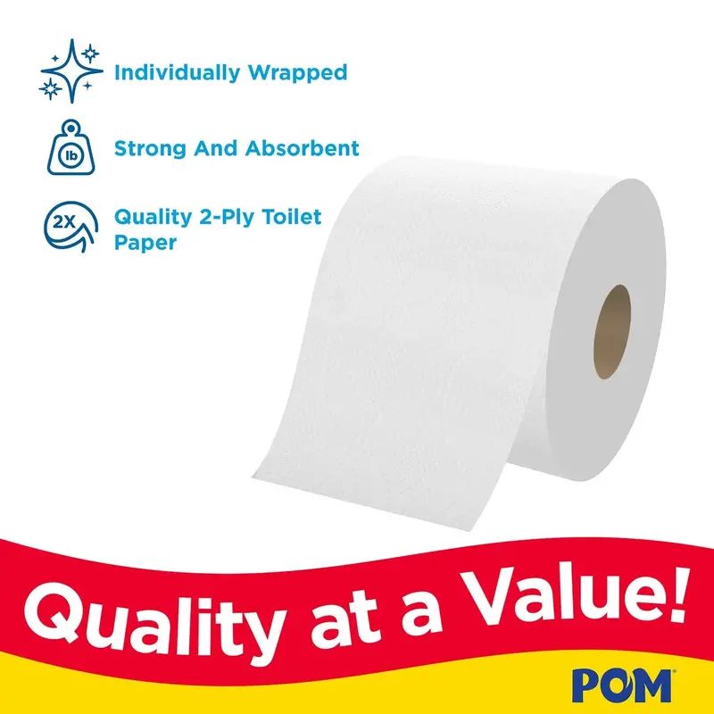 American Standard Septic-Safe 2-Ply Bath Tissue – 45-Roll Pack, Softness Meets Strength