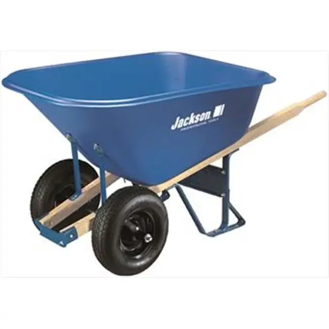 Ames Heavy-Duty Steel Wheelbarrow – 10.5-Cubic-Foot Capacity, Reinforced Frame for Tough Jobs