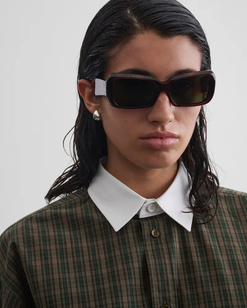 Angular Brown Tortoiseshell Acetate Score Sunglasses