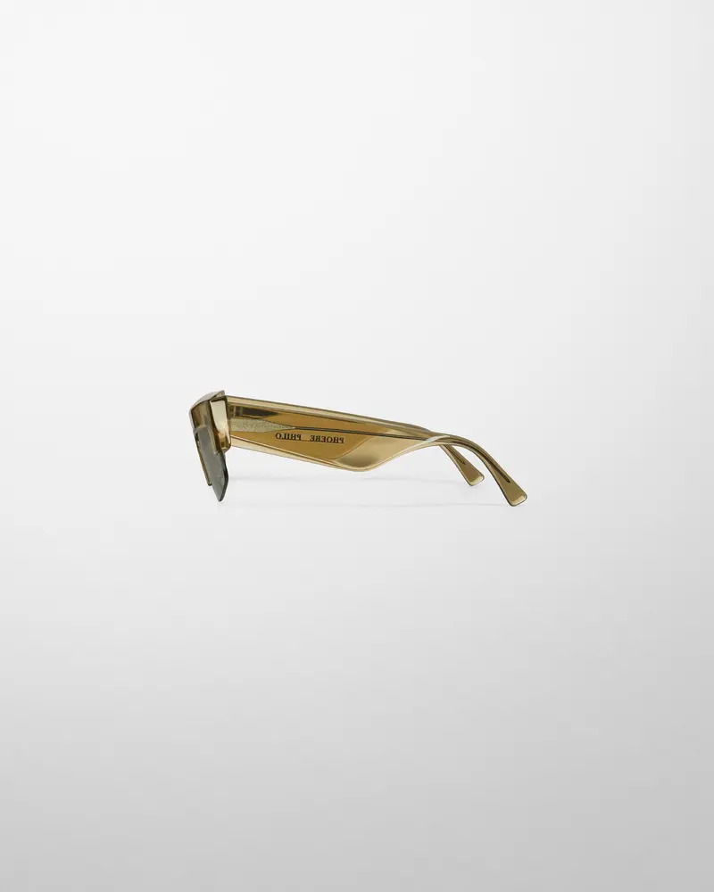 Angular Light Khaki Acetate Sunglasses – Sliced Cruise Style 2