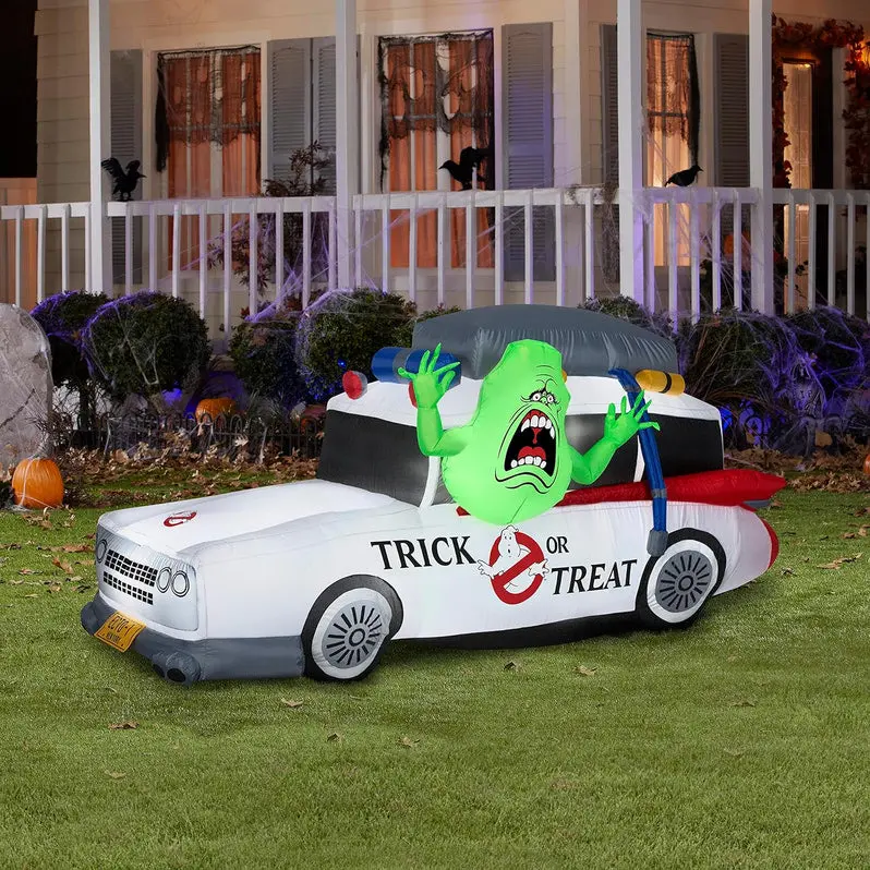 Animated 7-Inch Ghostbusters Lawn Decoration with LED Lighting Effects