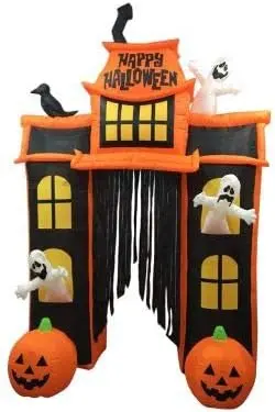 Animated Spooky House Yard Decor Set – Complete Halloween Party Decoration Kit