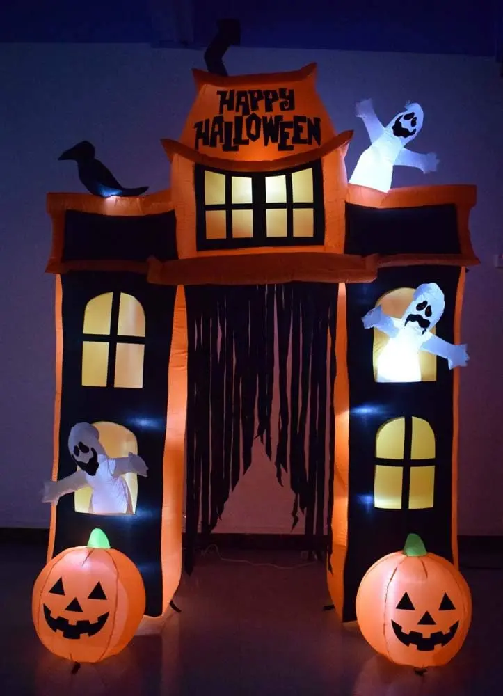 Animated Spooky House Yard Decor Set – Complete Halloween Party Decoration Kit