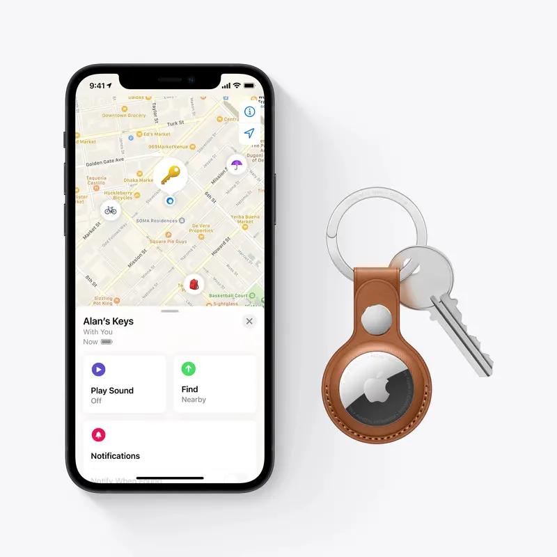 Apple AirTag 4-Pack – Precision Bluetooth Tracking Devices with Precision Finding