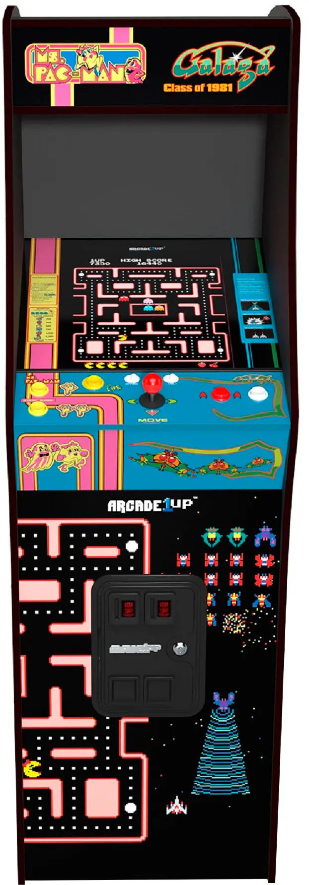Arcade1Up Class of '81 Deluxe Blue Retro Arcade Cabinet – Full-Size Cabinet with Authentic Gameplay and Stylish Design 2