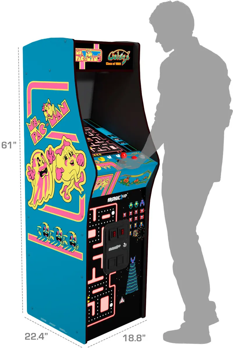 Arcade1Up Class of '81 Deluxe Blue Retro Arcade Cabinet – Full-Size Cabinet with Authentic Gameplay and Stylish Design