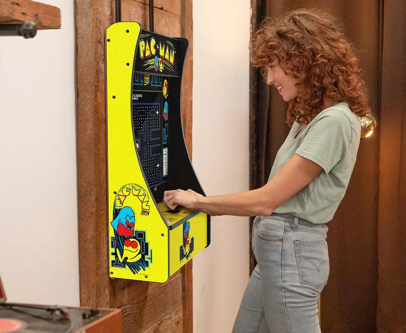 Arcade1Up Pac-Man Partycade Retro Cabinet – Full-Size Multiplayer Arcade Experience